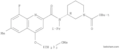 (R)-8-fluoro-N-isopropyl-4-(3-Methoxypropoxy)-6-Methyl-N-(piperidin-3-yl)quinoline-2-carboxaMide  (2HCl salt)